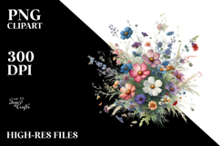 Colorful Wild Flowers | Clipart Product Image 2