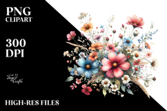 Colorful Wild Flowers | Clipart Product Image 2