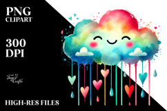 Simple Smiling Cloud, Transparent PNG Product Image 2