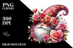 detailed Valentine Gnome PNG Product Image 2