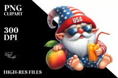 Gnome in the Style of | Sublimation | Clipart Product Image 1