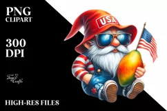 Gnome in the Style of | Sublimation | Clipart Product Image 1