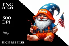 Detailed Gnome with Soda | Sublimation | Clipart Product Image 3