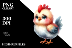 Funny Standing Rooster Halloween Clipart Product Image 2