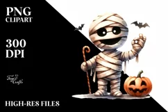 Simple Funny Halloween Clipart, Transparent PNG Product Image 3