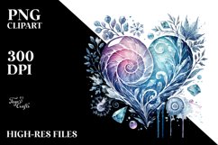 Heart Watercolor PNG Product Image 2