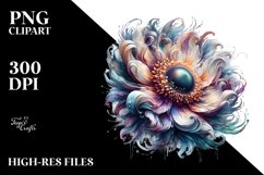 Abstract Anemone Sublimation Clipart Product Image 1