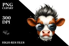 Angry Baby Cow PNG Product Image 2