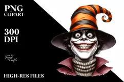 Funny Halloween Hat Goofy Smile Clipart Product Image 1