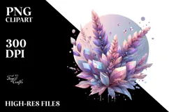 Colorful Pastel Lavender, Watercolor PNG Product Image 2