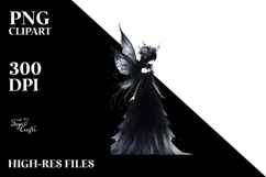 Gothic Fairy Clipart PNG Product Image 2