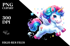 Funny Running Unicorn PNG Product Image 2