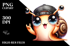 Baby Snail with Goofy Smile PNG Product Image 2