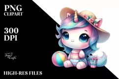 Cute Baby Unicorn from a Mystical Planet | Sublimation | Product Image 1