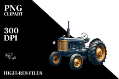 Vintage Tractor Watercolor Product Image 2