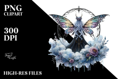 Gothic Fairy on Mushroom PNG Product Image 2