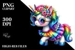 Smiling Baby Unicorn Drawing, Transparent PNG Product Image 2