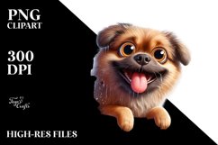 Crazy Looking Mastiff on Ice | Sublimation | Clipart Product Image 1