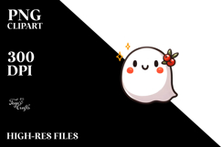 Funny Simple Cute Ghost Boujee, Transparent PNG Product Image 2