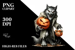 Simple Funny Halloween Clipart, Transparent PNG Product Image 1