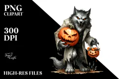 Simple Funny Halloween Clipart, Transparent PNG Product Image 2