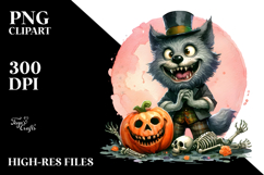 Simple Funny Halloween Clipart, Transparent PNG Product Image 2