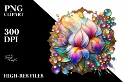 Watercolor Luxury Flower Splash Clipart Product Image 3