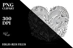 Lineart Heart PNG Product Image 2