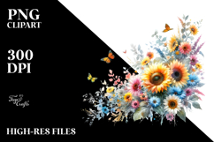 Small Sunflower Clipart Product Image 2