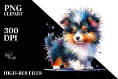 Crazy-Haired Baby Collie, PNG Product Image 1