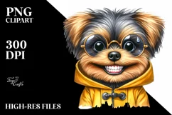 Funny Baby Yorkipoo With Sunglasses | Sublimation | Clipart Product Image 3