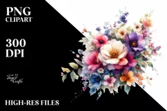 Vibrant Flowers, Transparent PNG Product Image 1
