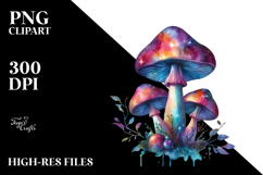 splashy,centered Mystical Mushroom Tarot PNG Product Image 2