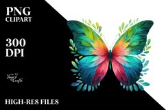 Vibrant Abstract Butterfly PNG Product Image 3
