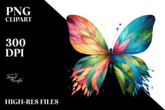 Vibrant Abstract Butterfly PNG Product Image 3