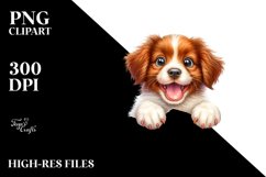 Colorful Small Baby Brittany | Sublimation Clipart Product Image 3