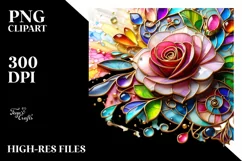 Watercolor Luxury Flower Splash Clipart Product Image 1