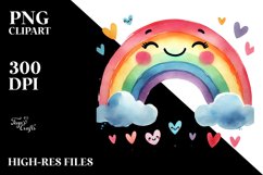 Simple Smiling Rainbow, Transparent PNG Product Image 2