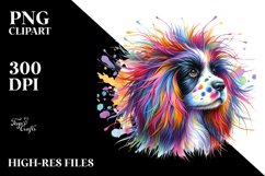 Vibrant Springer Spaniel Clipart PNG Product Image 3