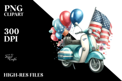 Vintage Scooter with Balloons, 20 oz Tumbler Product Image 2