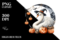 Swan Halloween Cloud PNG Product Image 2