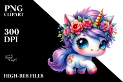 Cute Dancing Baby Unicorn PNG Product Image 2