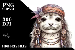 Funny Seal Portrait Smiling - Summer Clipart Product Image 3