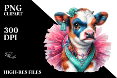 colorful Baby Cow in Tutu Product Image 2