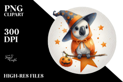 Cute Halloween Macaw, High-Quality PNG Product Image 2