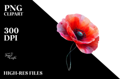 Artistic Poppy made of Material Product Image 2