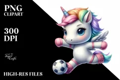 Cute Baby Unicorn Handball | Sublimation | Clipart Product Image 1