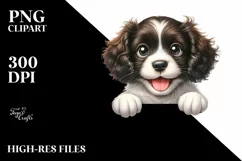 Colorful Small Baby English Springer Spaniel | Sublimation Product Image 1