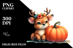 Cute Baby Elk Clipart Product Image 2