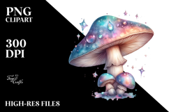 Autumn Mystical Celestial Mushroom PNG Product Image 2